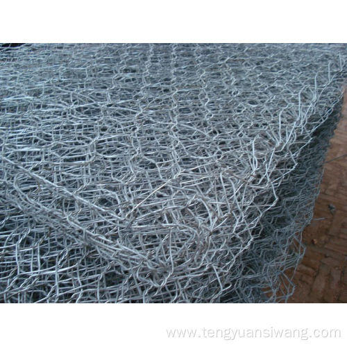 Gabion mesh for flood prevention